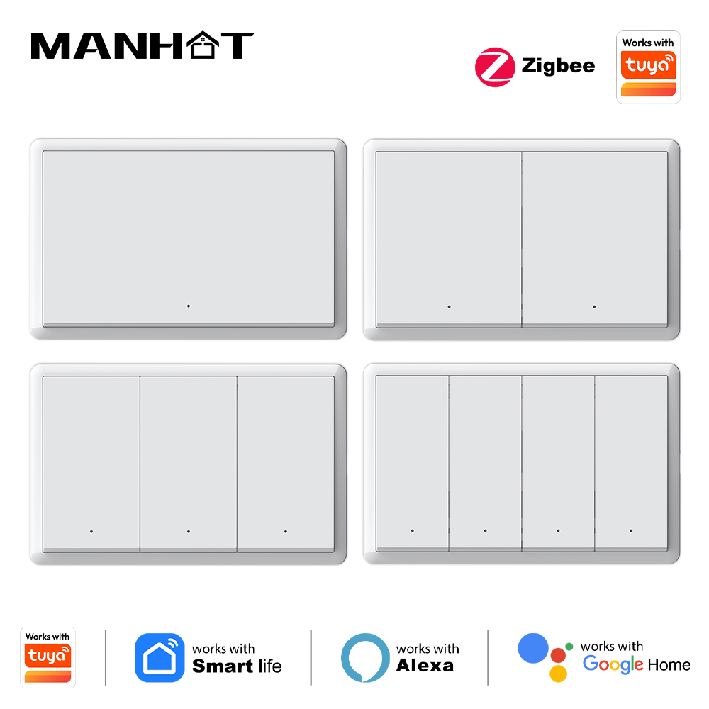 Smart Home For Living - Sakelar Zigbee Pintar Manhot Tanpa Kabel
