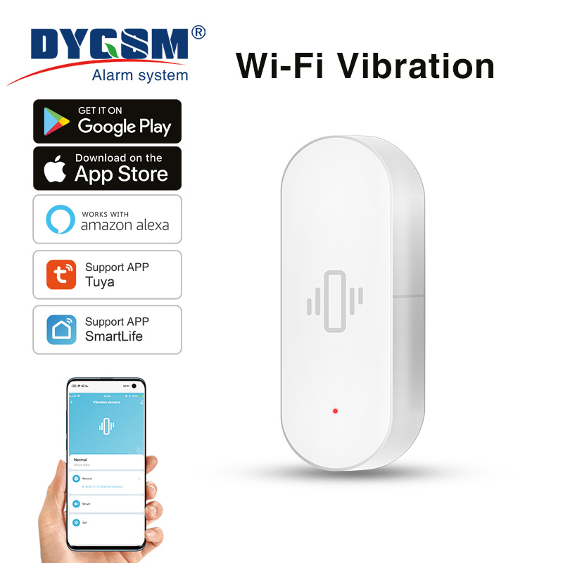 Smart Home Web - Sensor Getaran WiFi Tuya, Deteksi Sensitif,