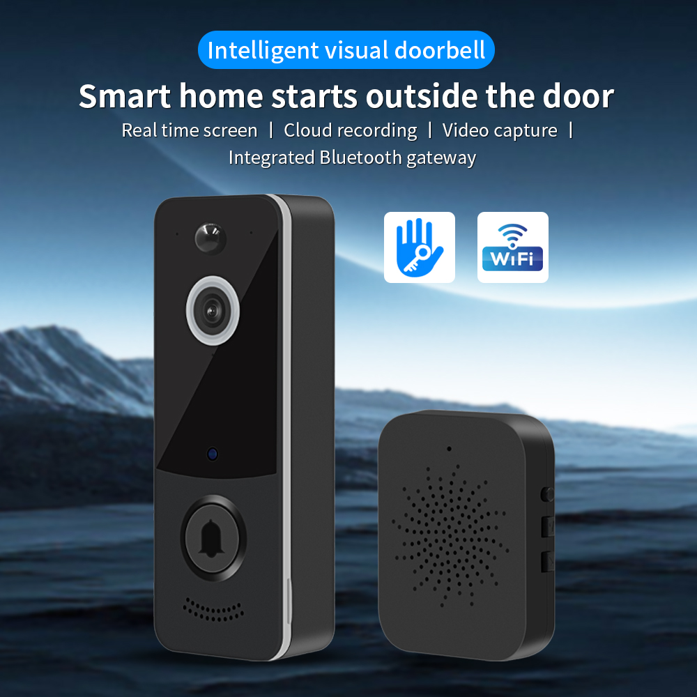 Smart Home Video Doorbell Enhanced Security With Smart Doorbell - Bel Pintu Video WIFI 1080P Aplikasi
