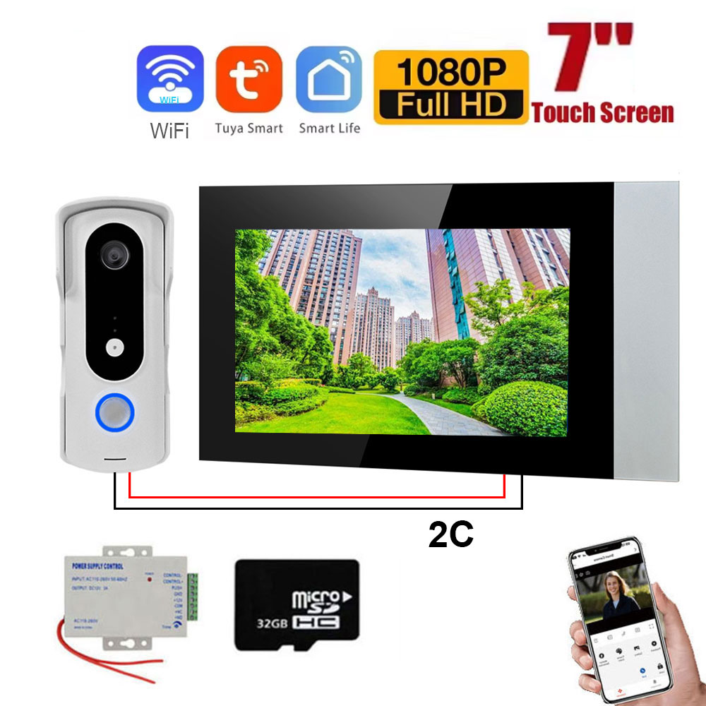 Smart Home Video Doorbell Enhanced Security With Smart Doorbell - 2 kawat Smart Home Tuya Wifi