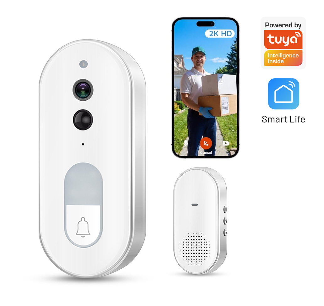 Smart Home Video Doorbell Enhanced Security With Smart Doorbell - Tuya Bel Pintu Video Pintar Nirkabel