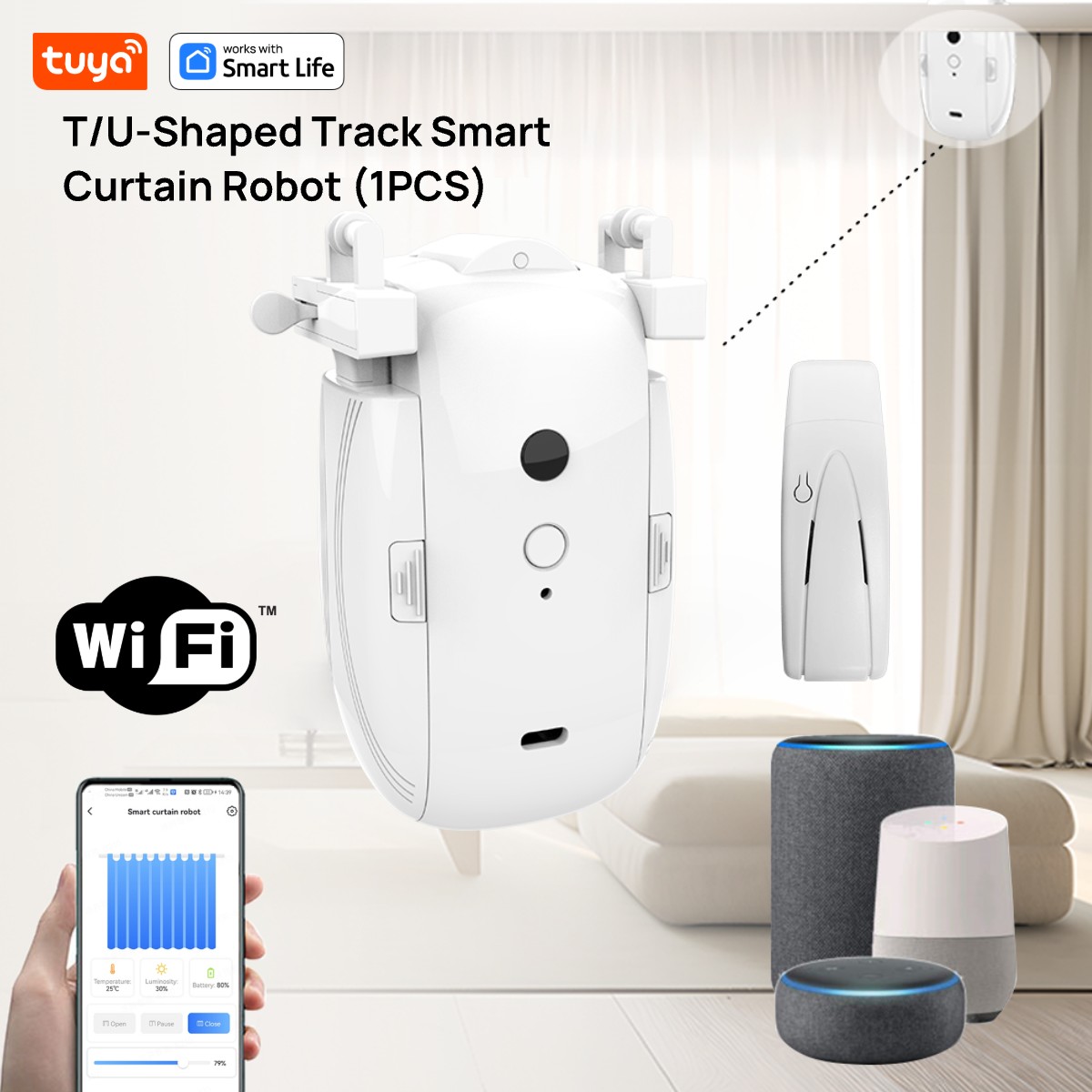 Smart Home Hub Ikea - Robot tirai WiFi cerdas Tuya (1