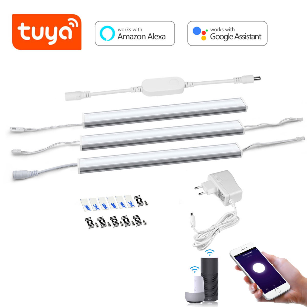 Smart Home Package - Kit Lampu LED Aluminium Smart Tuya