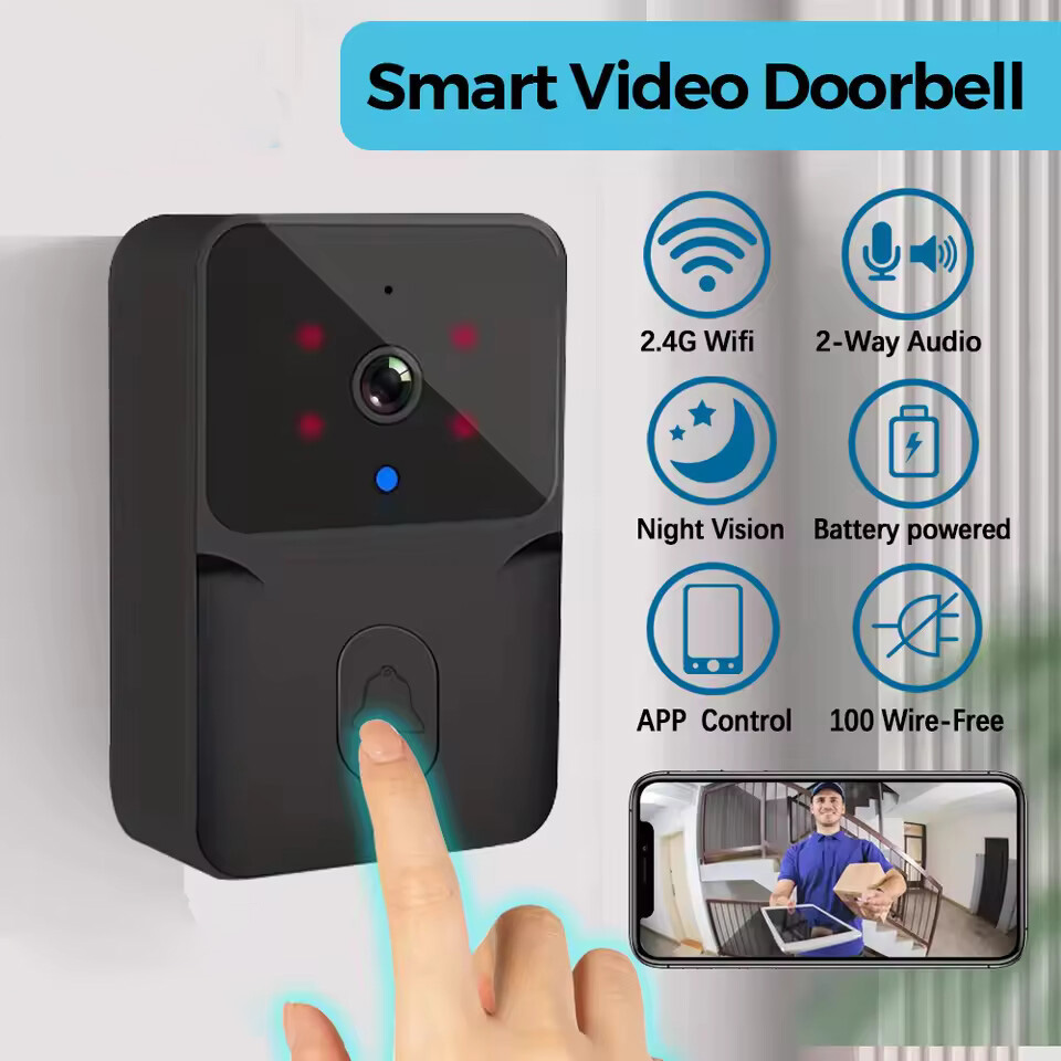 Smart Home Video Doorbell Enhanced Security With Smart Doorbell - Bel Pintu Video WiFi Nirkabel Sistem