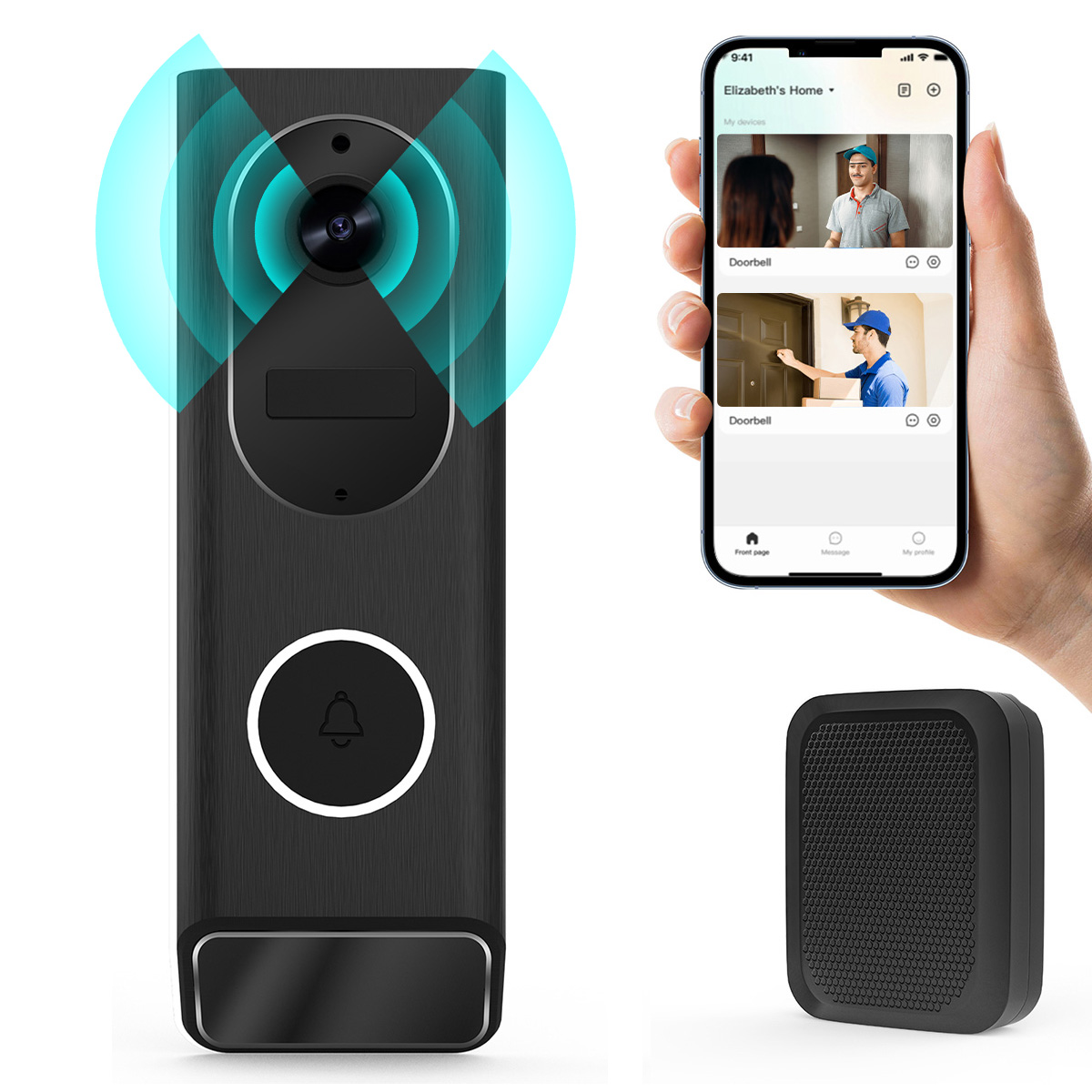 Smart Home Video Doorbell Enhanced Security With Smart Doorbell - S7 bel pintu Video nirkabel, kamera