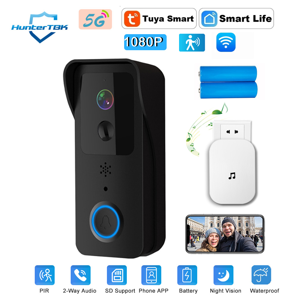 Smart Home Video Doorbell Enhanced Security With Smart Doorbell - Kamera Bel Pintu WiFi HD 1080P