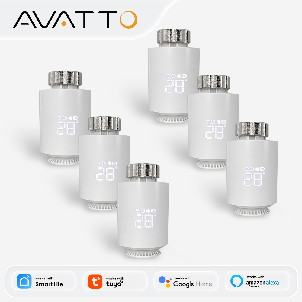 Smart Home Package - AVATTO ZigBee Thermostat Radiator Actuator Smart