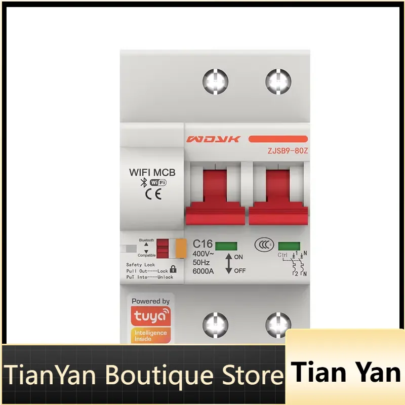 Smart Home Miniature - EE1 untuk Tuya WiFi 2 Pole