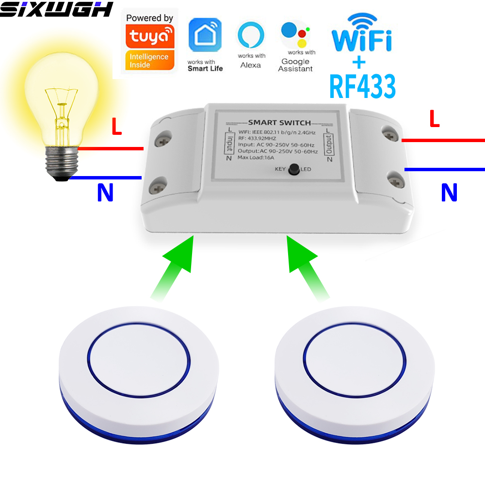 Smart Home For Living - 16A WiFi Tuya Smart Switch Sakelar