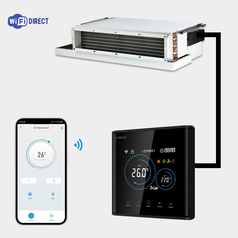 Smart Home Package - Termostat Kipas Koil Cerdas HVAC WiFi