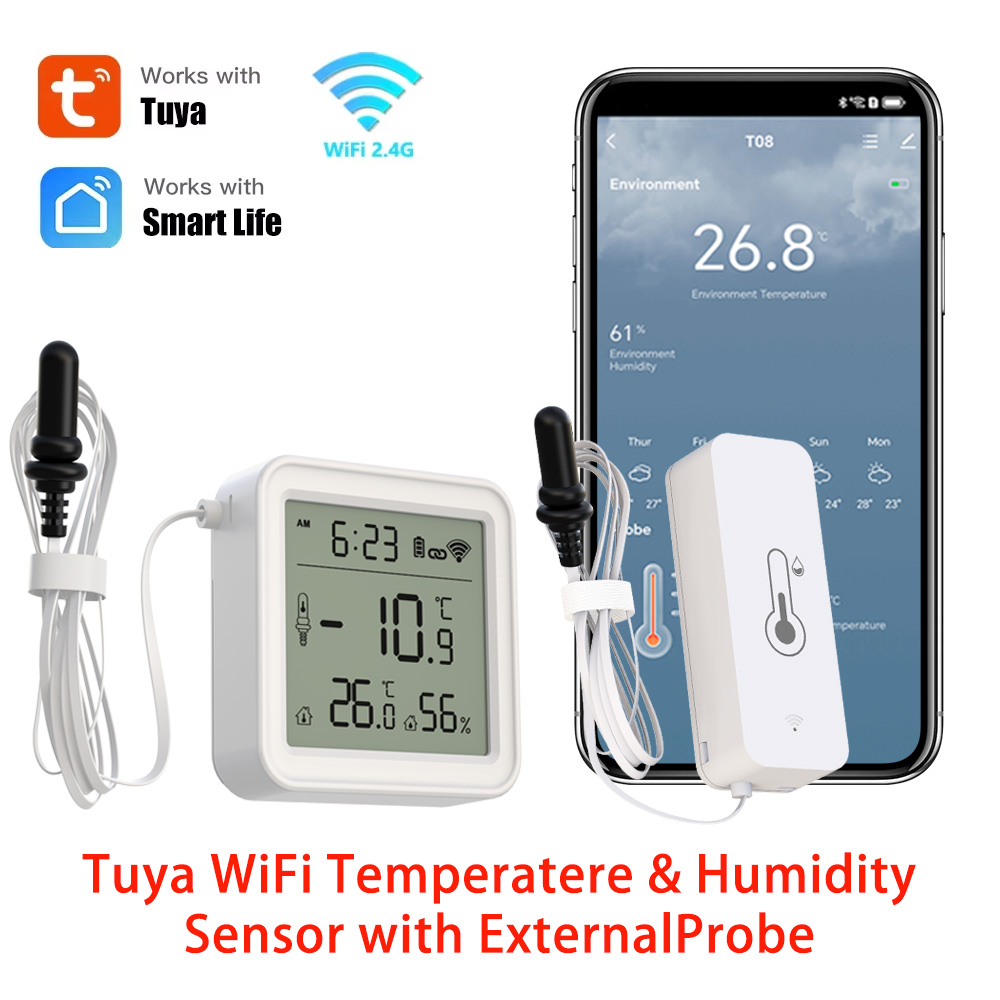 Smart Home Alexa - Sensor Suhu dan Kelembapan WiFi Tuya