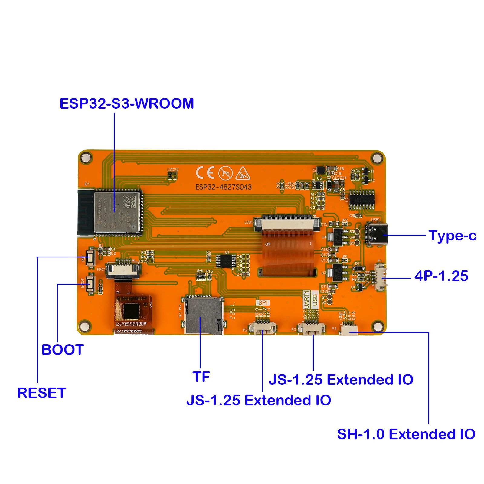 ESP32-4827S043C Modul Layar LC - Smart Home Arduino ulasan dan harga