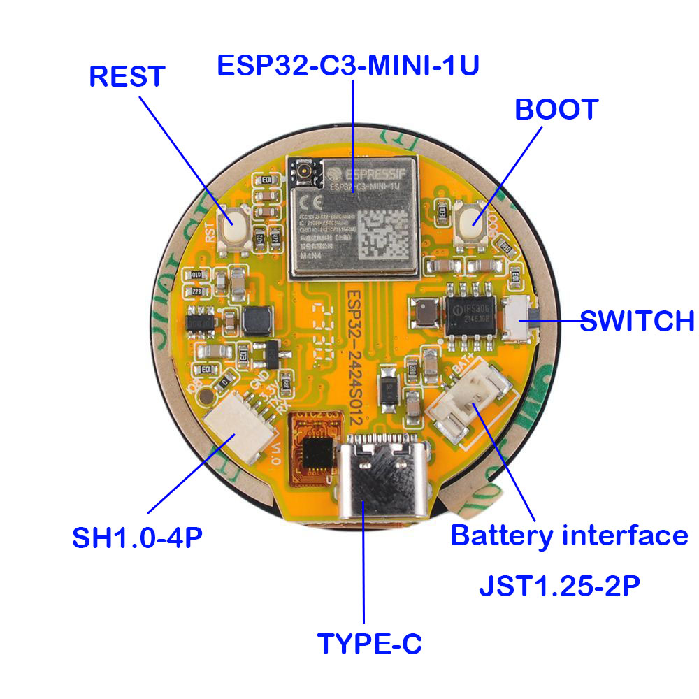 Layar ESP32 1.28 inci ESP32-C3 - Smart Home Arduino ulasan dan harga