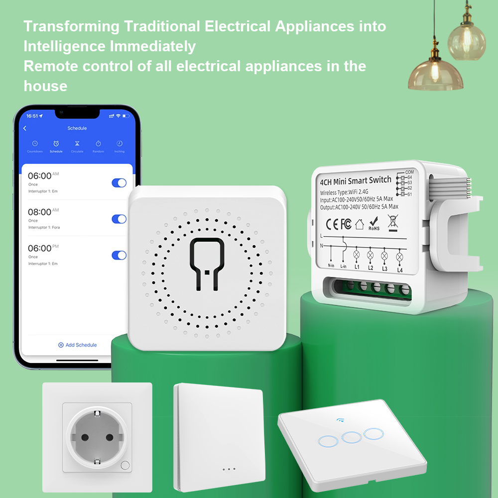 Tuya WiFi Smart Switch 1/2/3/4 - Smart Home For Living ulasan dan harga