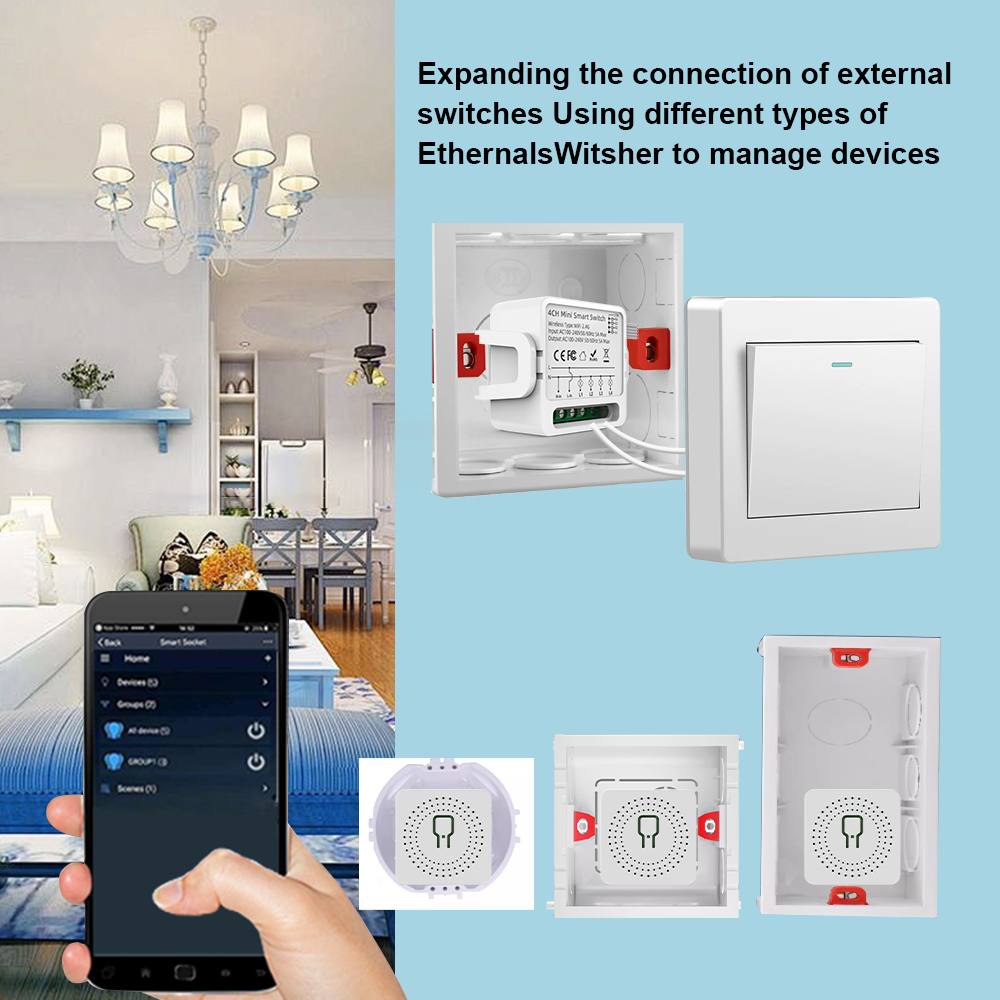 Tuya WiFi Smart Switch 1/2/3/4 - Smart Home For Living ulasan dan harga