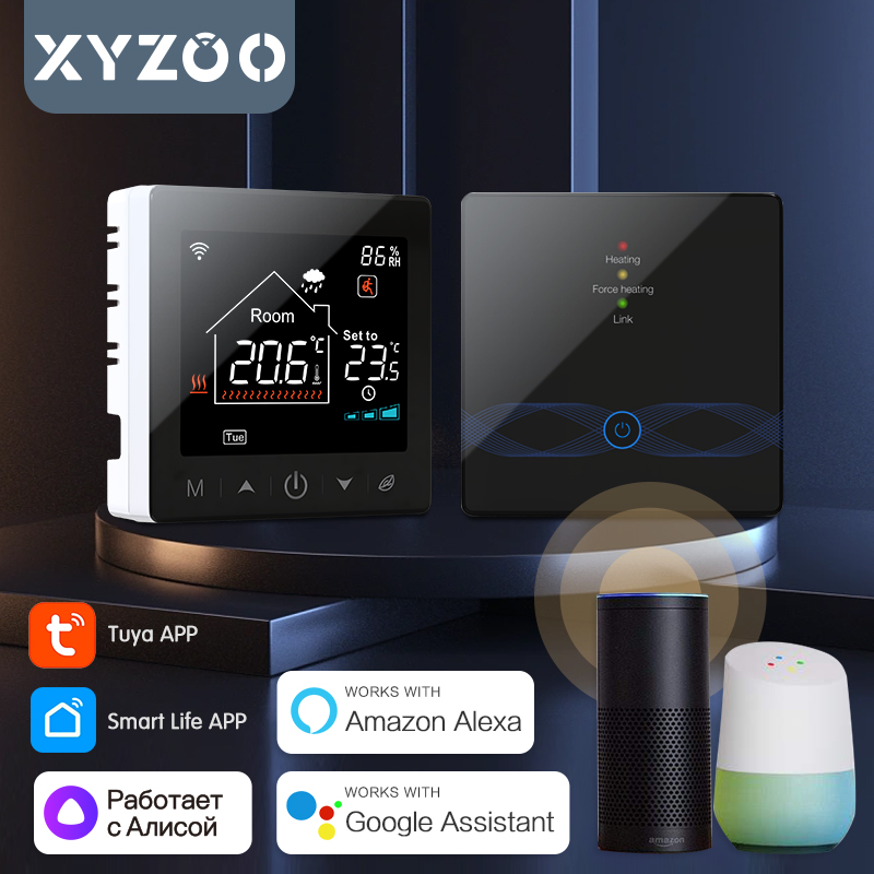 Termostat nirkabel WiFi Tuya,  - Smart Home Package ulasan dan harga
