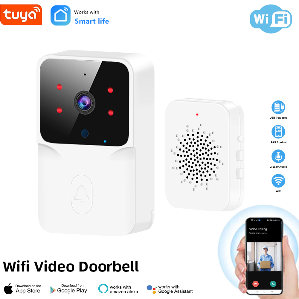 Tuya bel pintu Video nirkabel  - Smart Home Video Doorbell Enhanced Security With Smart Doorbell ulasan dan harga