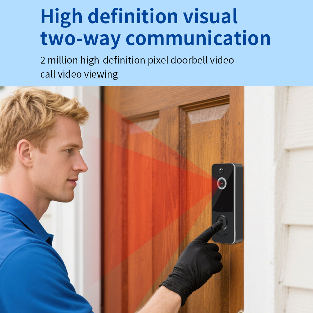Bel Pintu Video WIFI 1080P Apl - Smart Home Video Doorbell Enhanced Security With Smart Doorbell ulasan dan harga