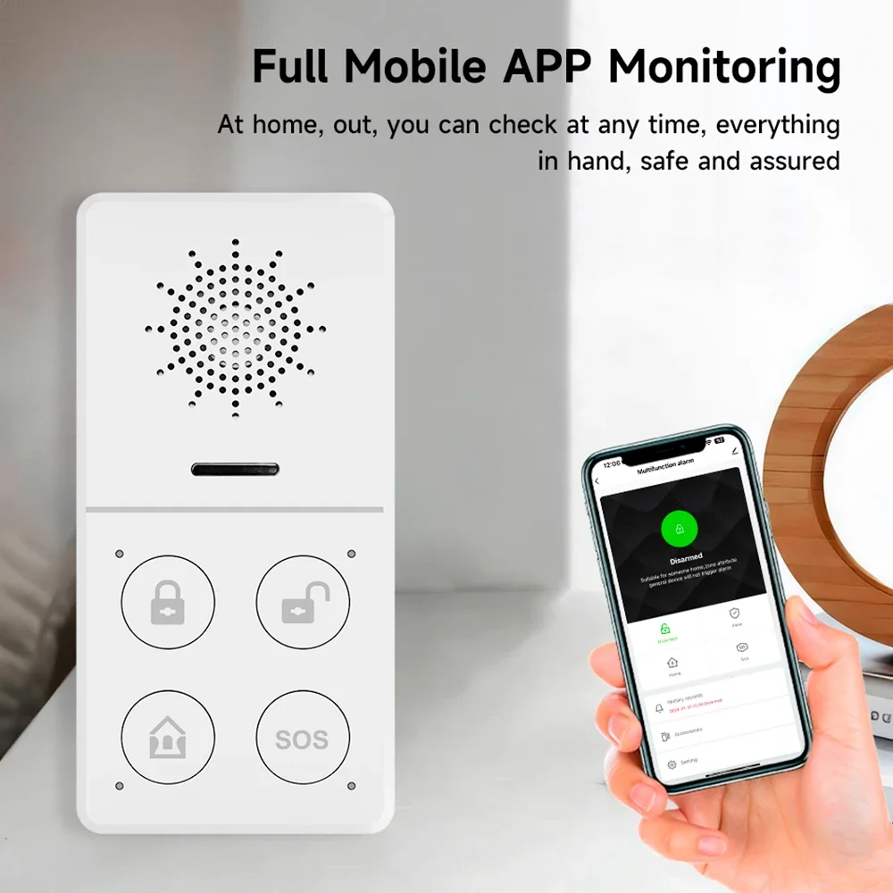 Tuya Alarm keamanan Wifi tanpa - Smart Home Package ulasan dan harga
