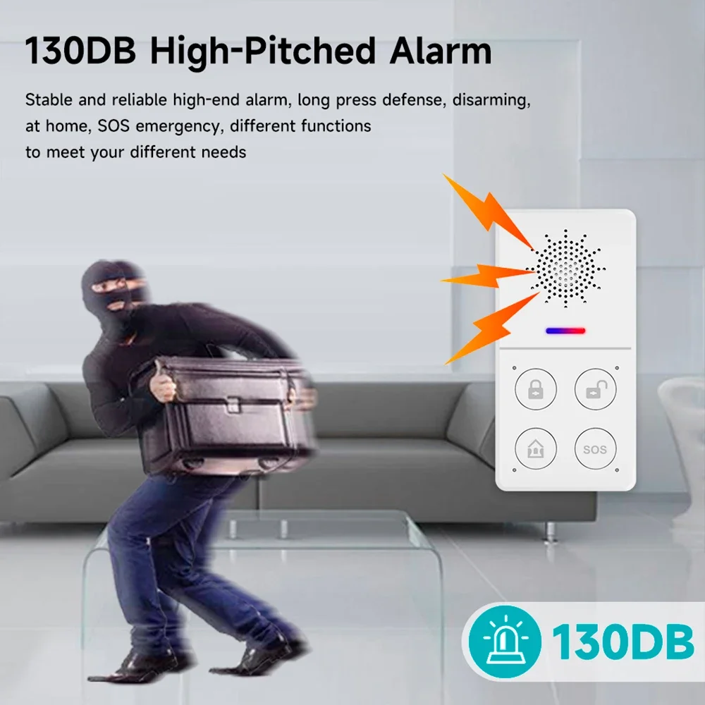 Tuya Alarm keamanan Wifi tanpa - Smart Home Package ulasan dan harga