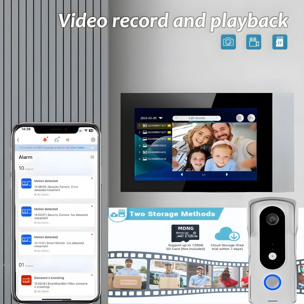 2 kawat Smart Home Tuya Wifi 1 - Smart Home Video Doorbell Enhanced Security With Smart Doorbell ulasan dan harga