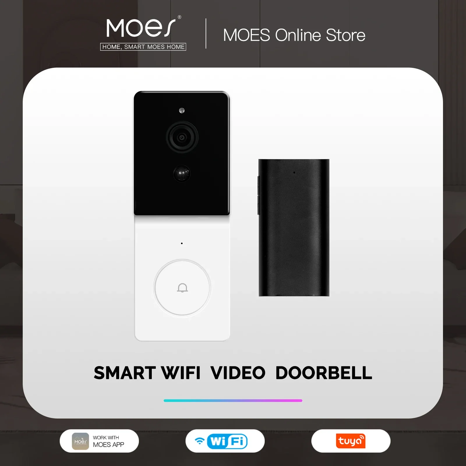MOES Tuya Smart WiFi Video Doo - Smart Home Video Doorbell Enhanced Security With Smart Doorbell ulasan dan harga