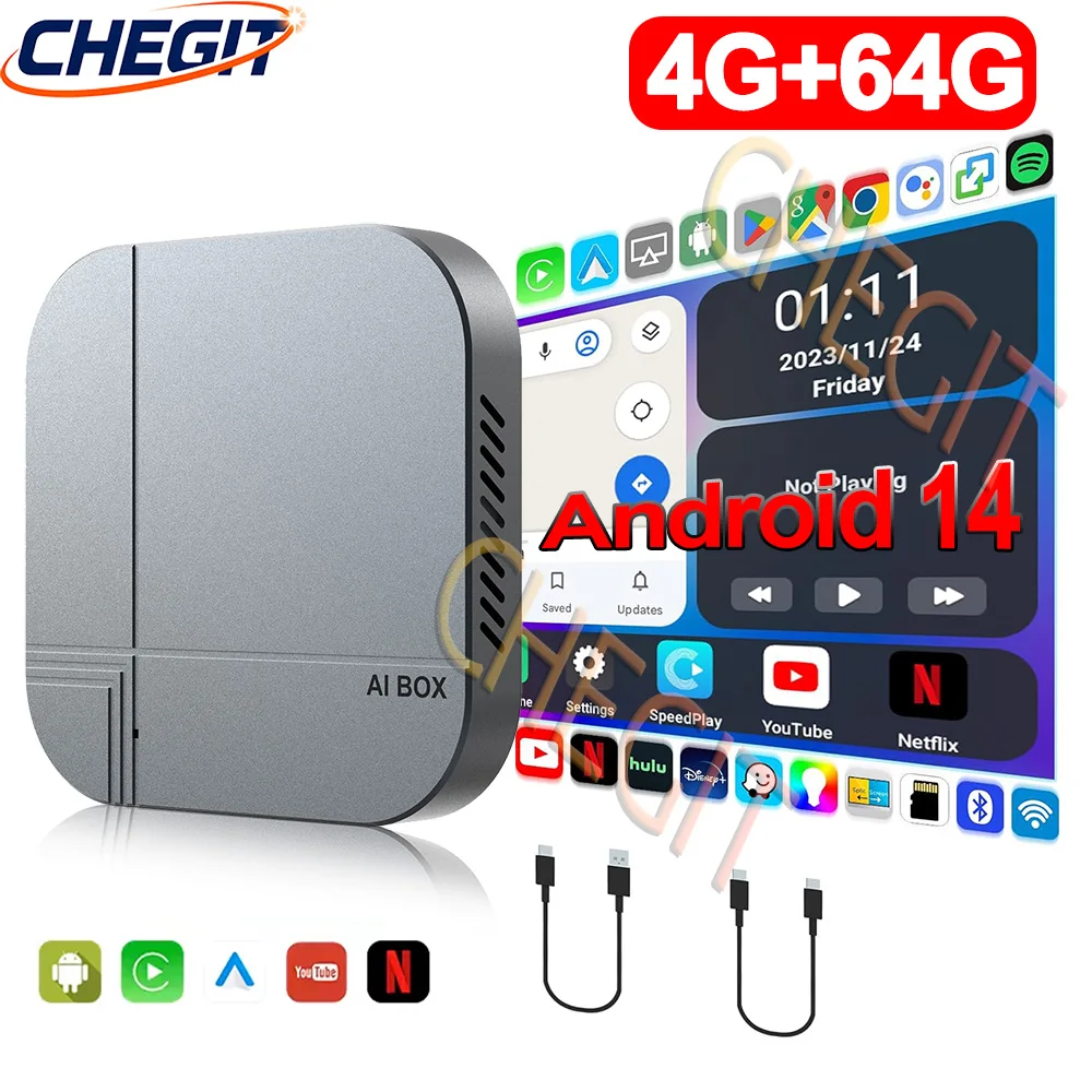 Android14 Smart AI Box 4G+64G/ - Smart Home Tv ulasan dan harga