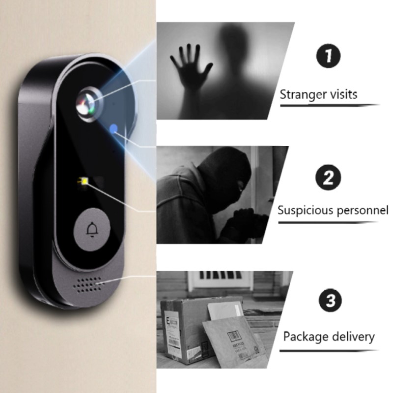 Tuya bel pintu kamera WIFI Vid - Smart Home Video Doorbell Enhanced Security With Smart Doorbell ulasan dan harga