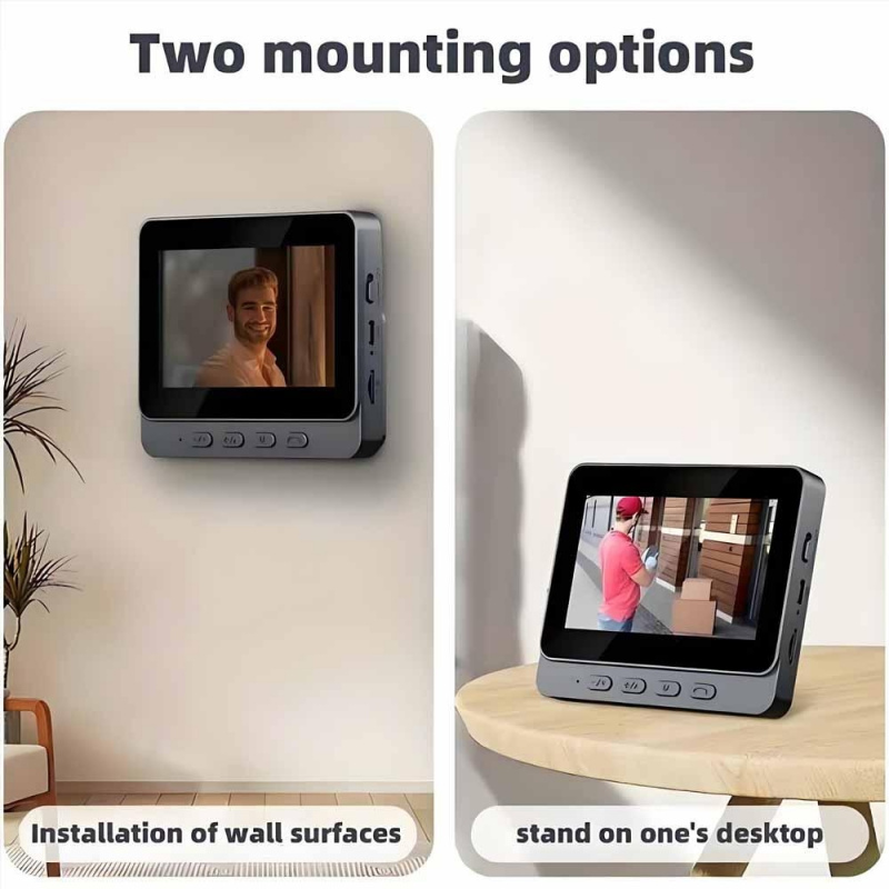 Bel Pintu Nirkabel WiFi 2.4G P - Smart Home Video Doorbell Enhanced Security With Smart Doorbell ulasan dan harga