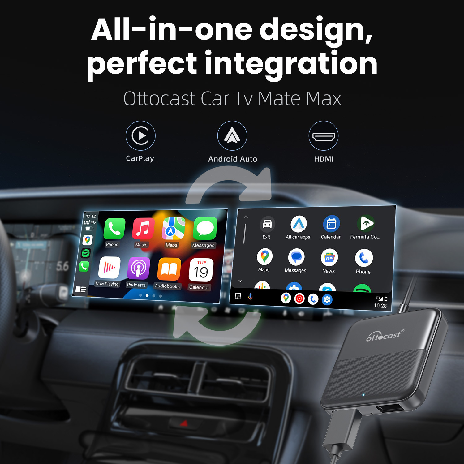 Ottocast Express Car Tv Mate W - Smart Home Tv ulasan dan harga