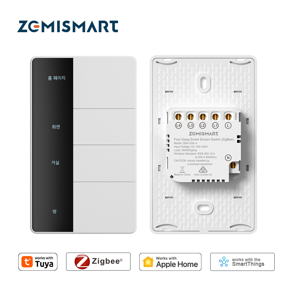 1234 Gang US Type Zigbee Push  - Zigbee Gateway ulasan dan harga