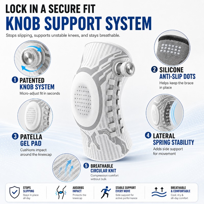 Penyangga Lutut Smart Knob den - Smart Home Bone ulasan dan harga