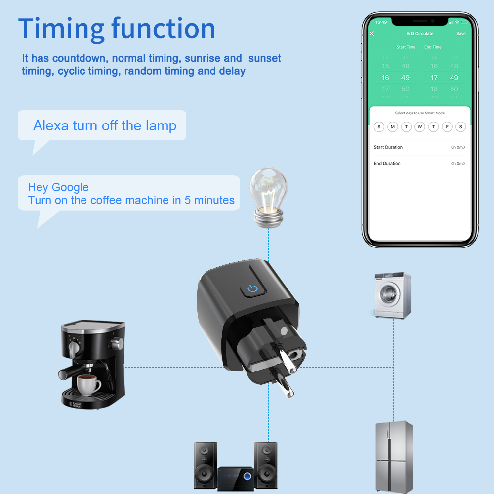 Tuya Smart Socket WiFi Remote  - Smart Home For Living ulasan dan harga