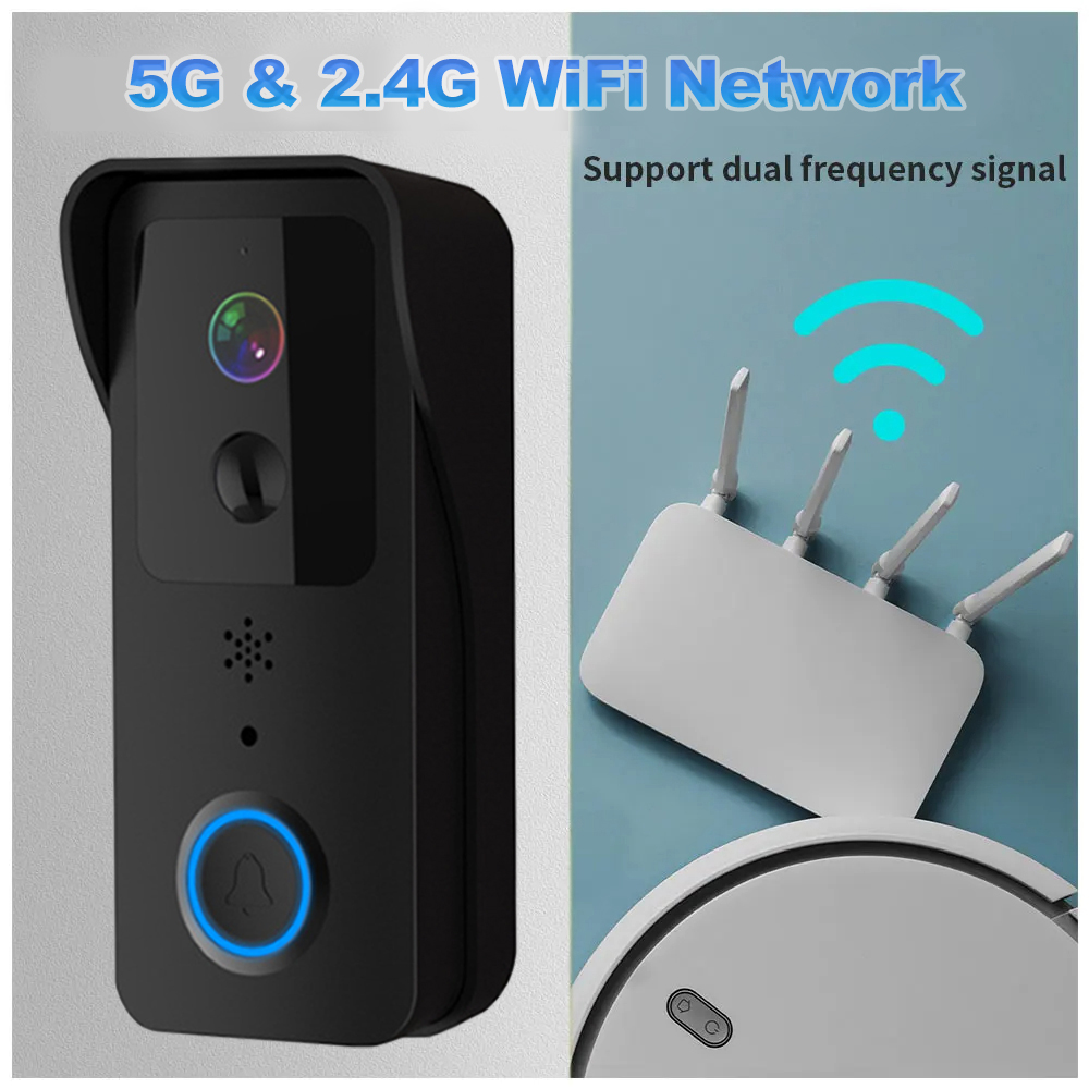 Kamera Bel Pintu WiFi HD 1080P - Smart Home Video Doorbell Enhanced Security With Smart Doorbell ulasan dan harga