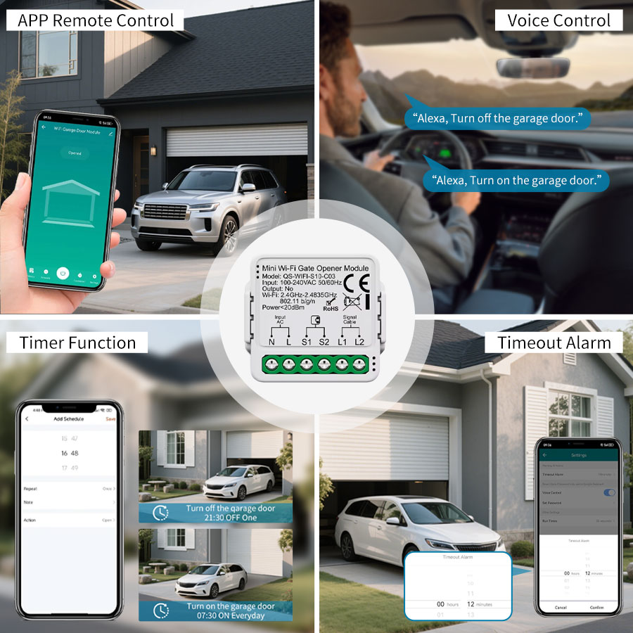 Pengontrol Pintu Garasi Tuya S - Smart Home For Living ulasan dan harga