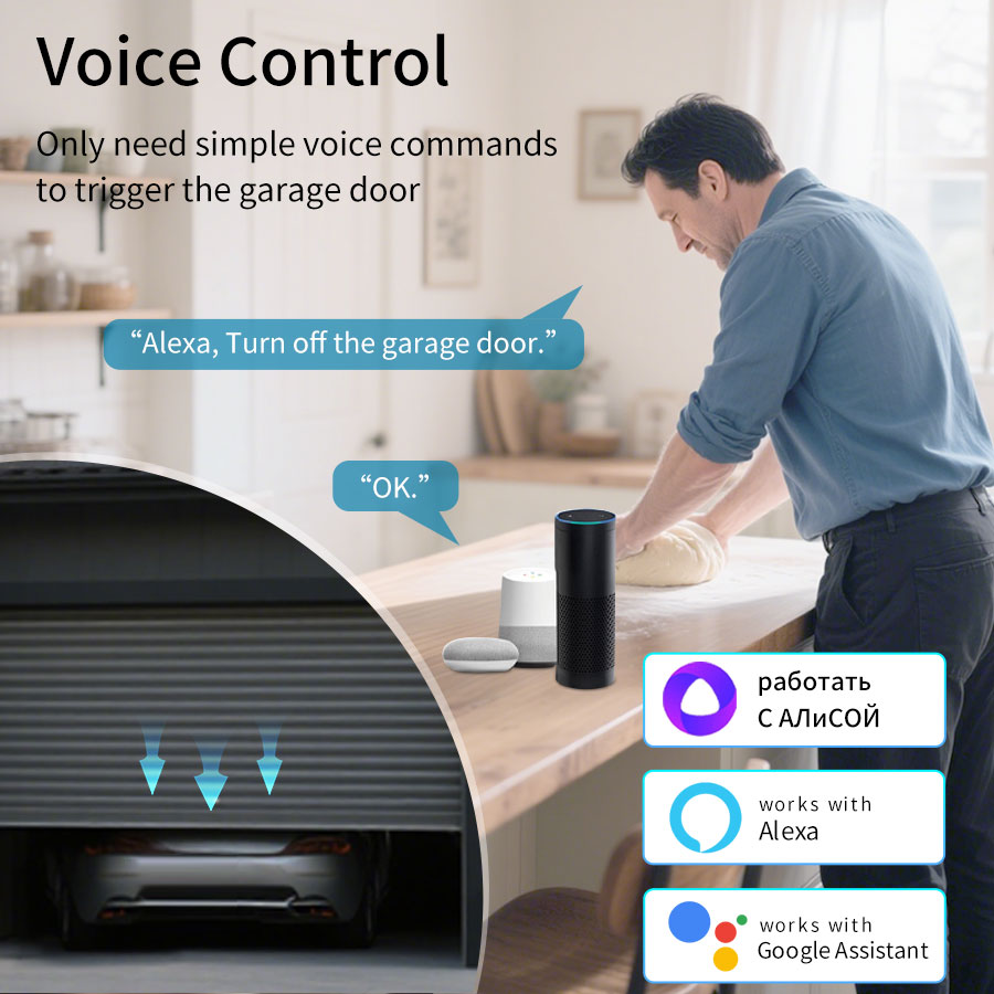 Pengontrol Pintu Garasi Tuya S - Smart Home For Living ulasan dan harga