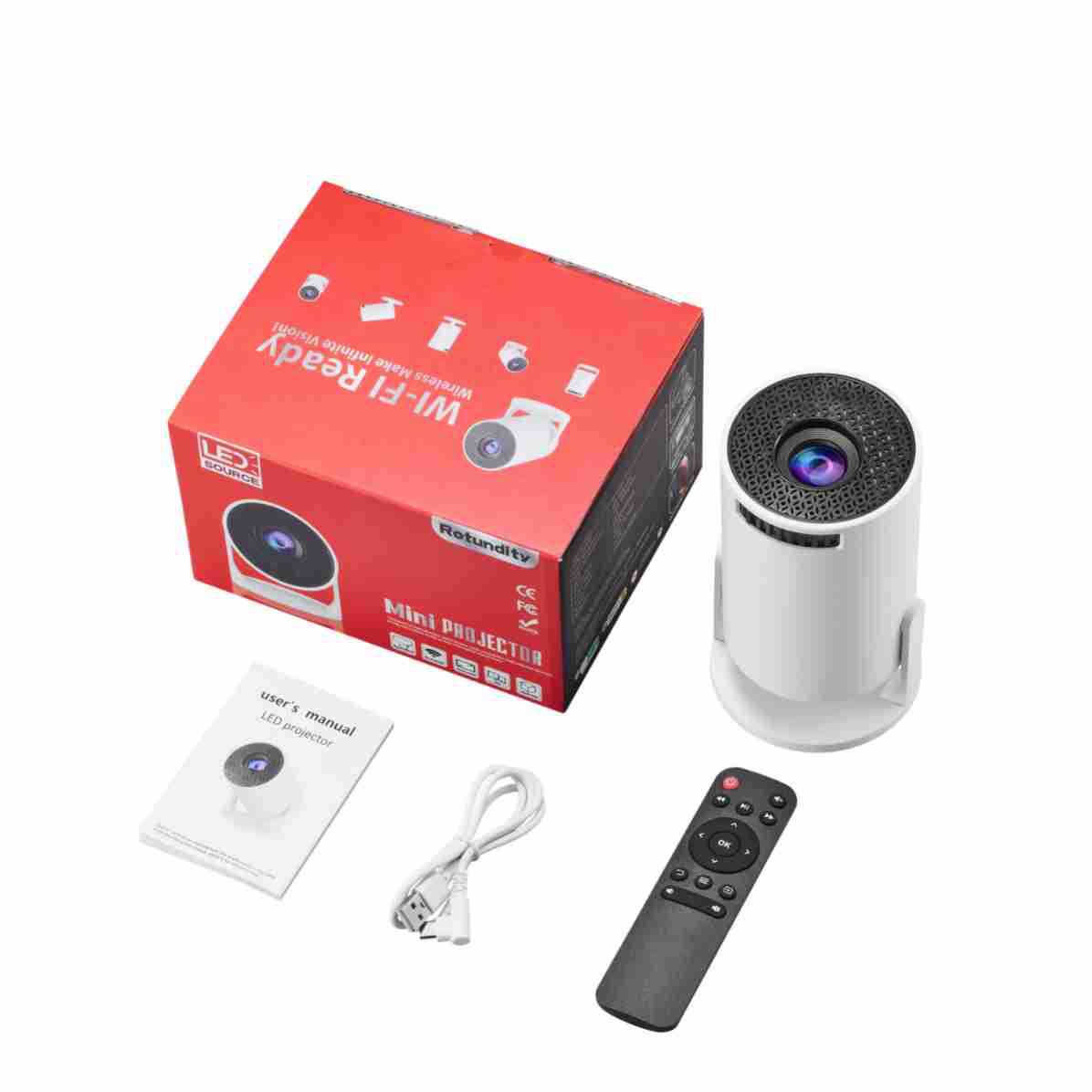 Proyektor Video Mini Pintar 4K - Smart Home Wifi ulasan dan harga
