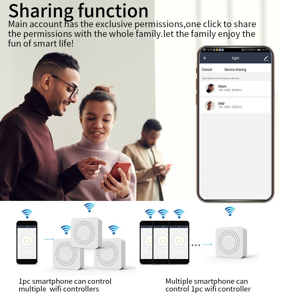 16A WiFi Mini Smart Switch Bek - Smart Home Mod ulasan dan harga