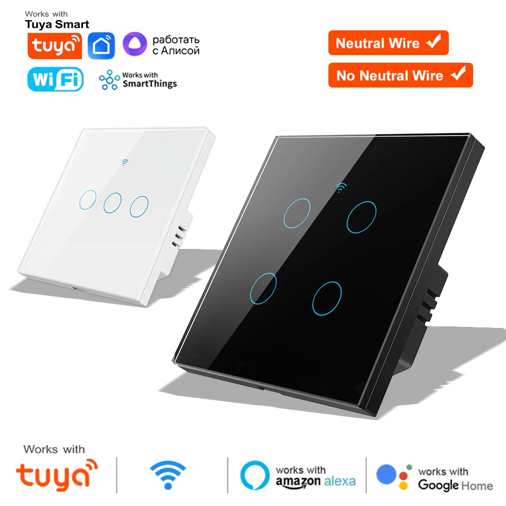 1 2 3 4 Gang WiFi RF 433mhz La - Smart Light Switch ulasan dan harga