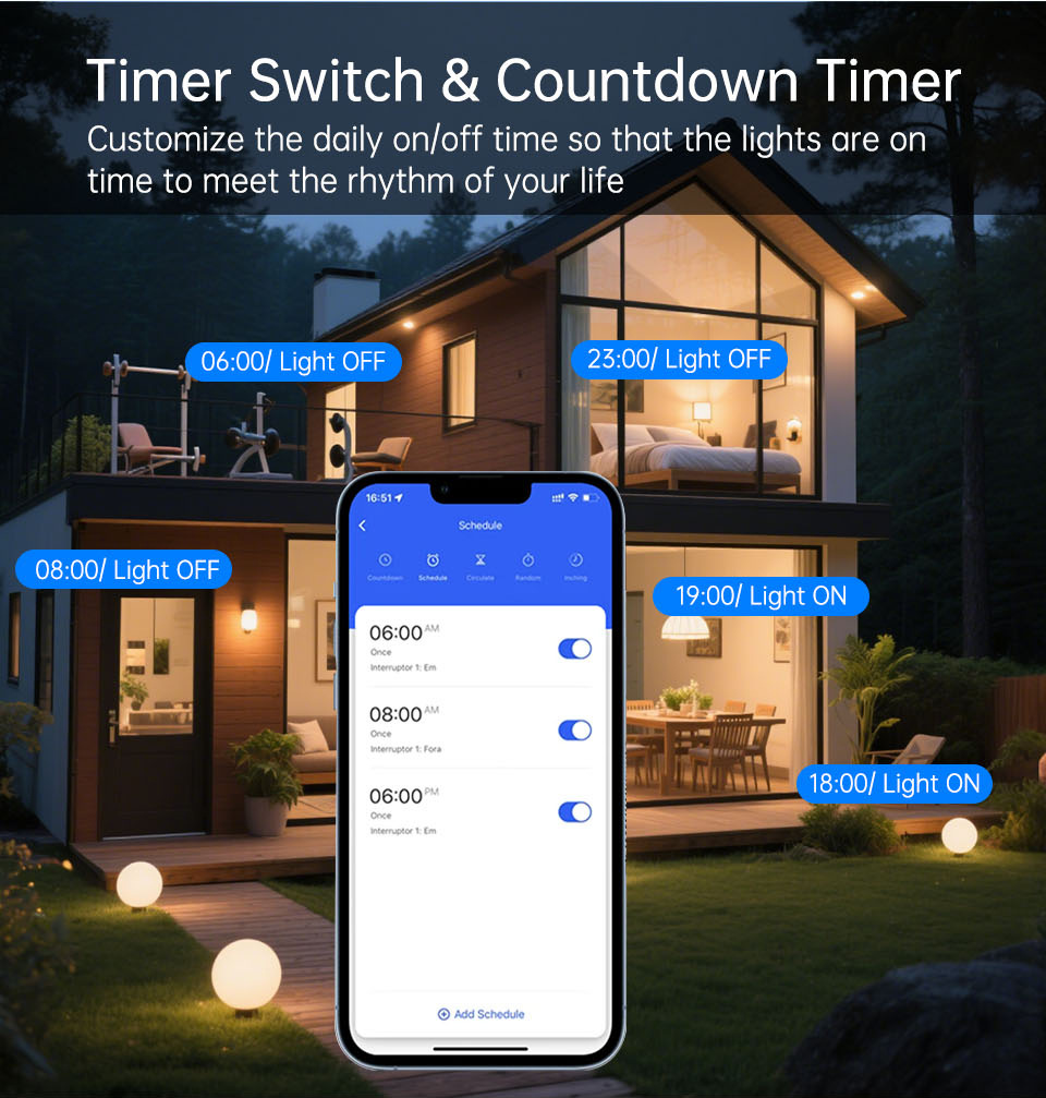 1 2 3 4 Gang WiFi RF 433mhz La - Smart Light Switch ulasan dan harga