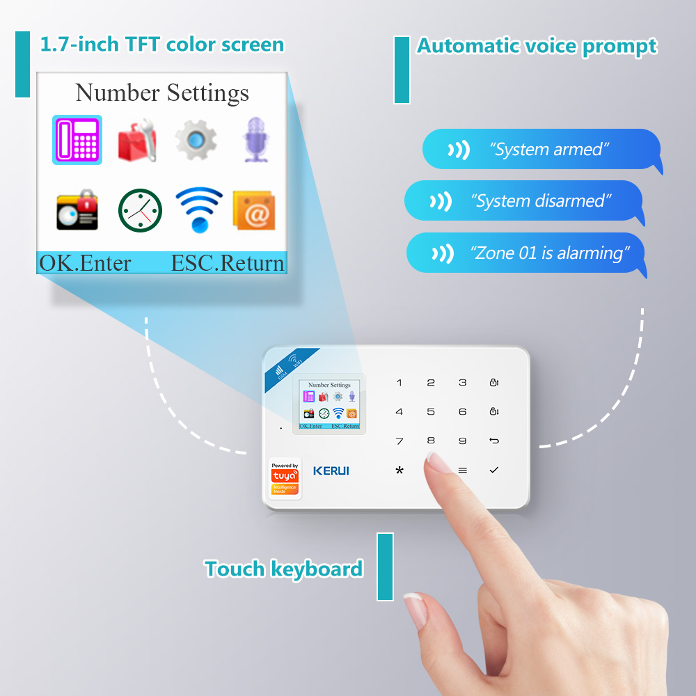 KERUI W181 detektor gerak cerd - Smart Home Package ulasan dan harga