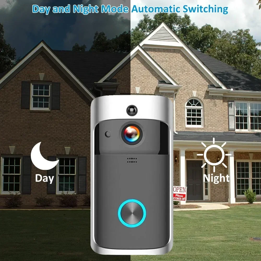 Kamera Bel Pintu Nirkabel WIFI - Smart Home Video Doorbell Enhanced Security With Smart Doorbell ulasan dan harga