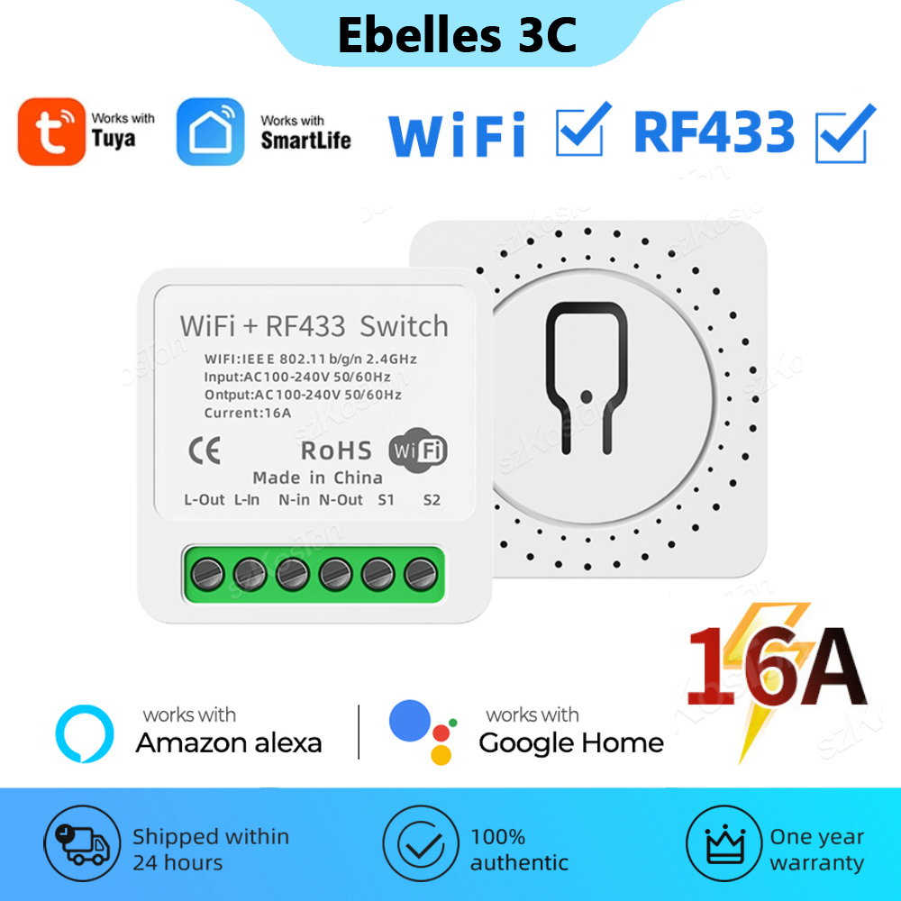 RF433 sakelar pintar WiFi 2 da - Smart Home Miniature ulasan dan harga