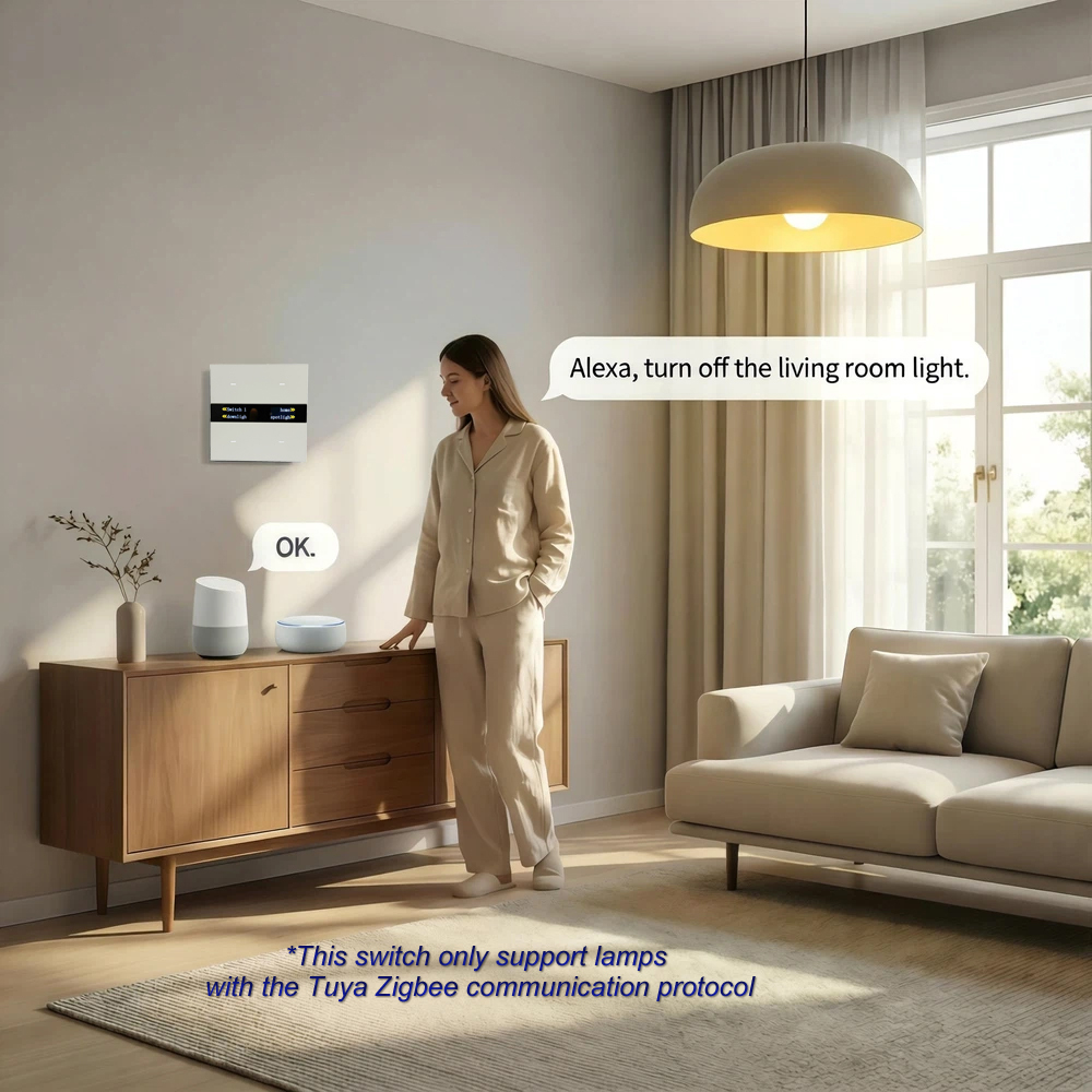 Panel Saklar Pintar Zigbee M8  - Smart Home For Living ulasan dan harga