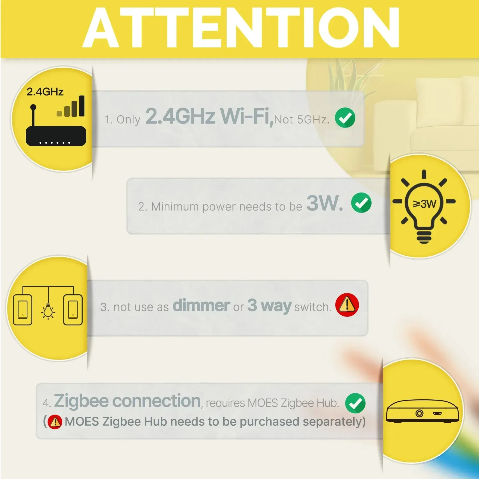 MOES Tuya ZigBee US Smart Ligh - Smart Home For Living ulasan dan harga