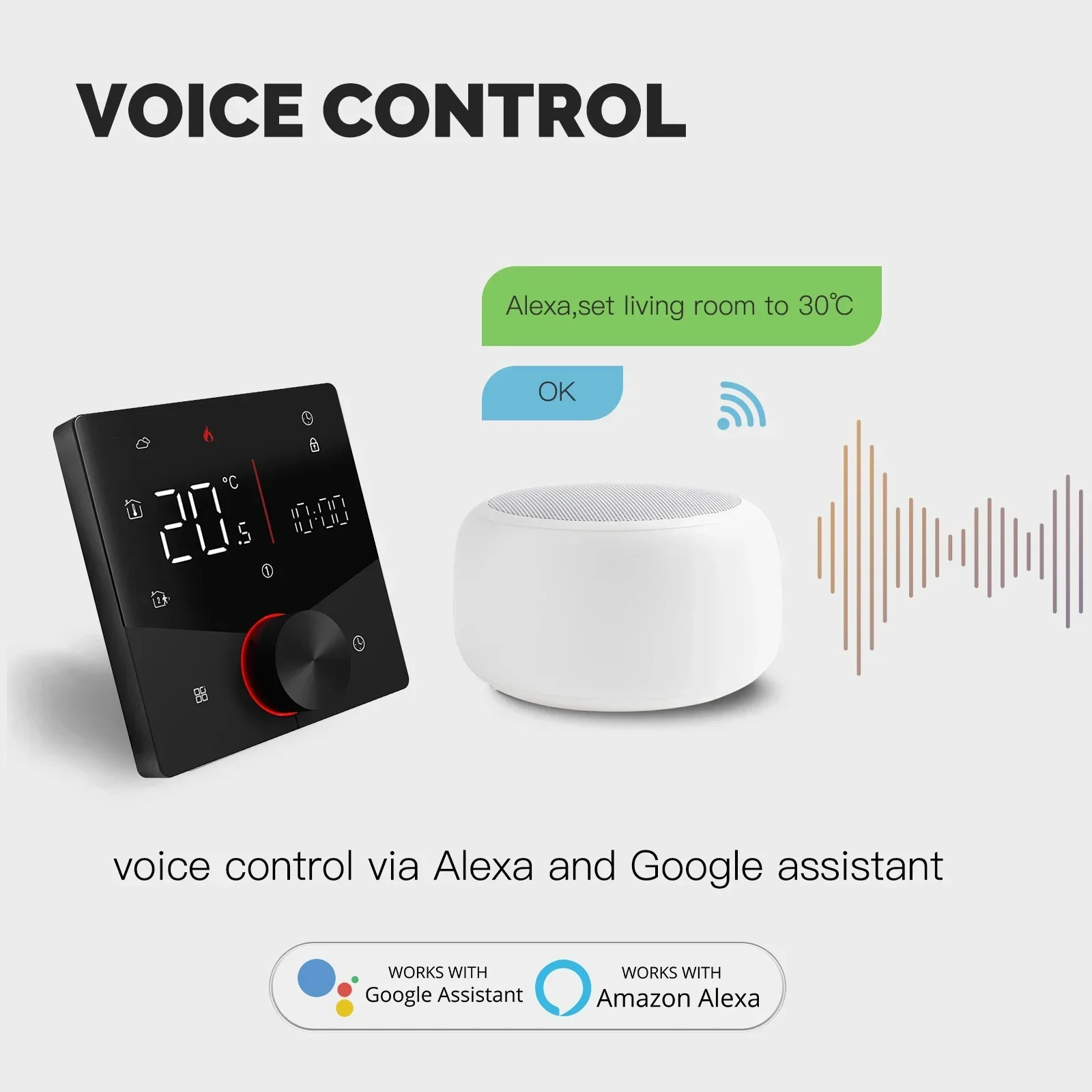 MOES Tuya WiFi Smart Knob Ther - Smart Home Package ulasan dan harga