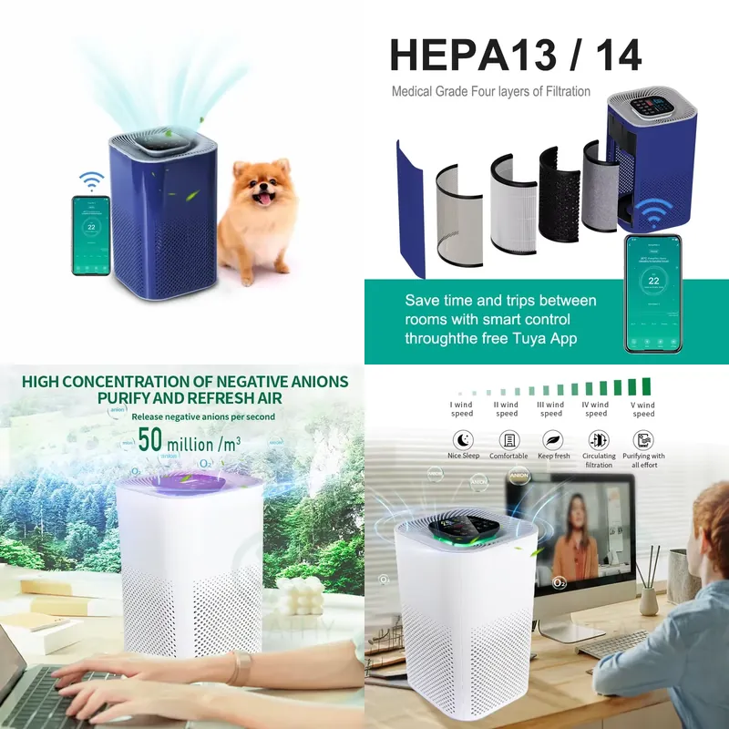 Mesin Pembersih Udara Portabel - Smart Home Wifi ulasan dan harga