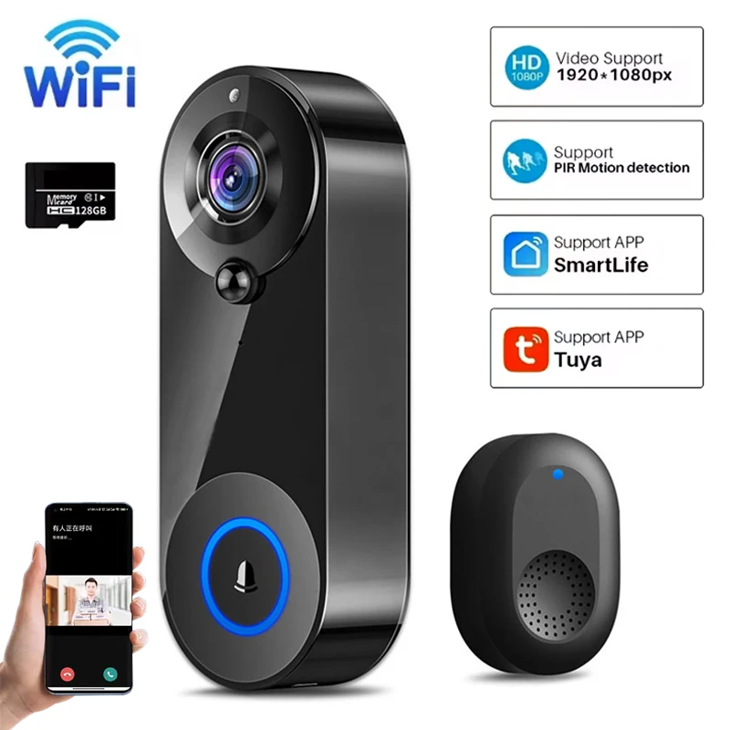 Tuya Video Bel Pintu Kamera 10 - Smart Home Video Doorbell Enhanced Security With Smart Doorbell ulasan dan harga