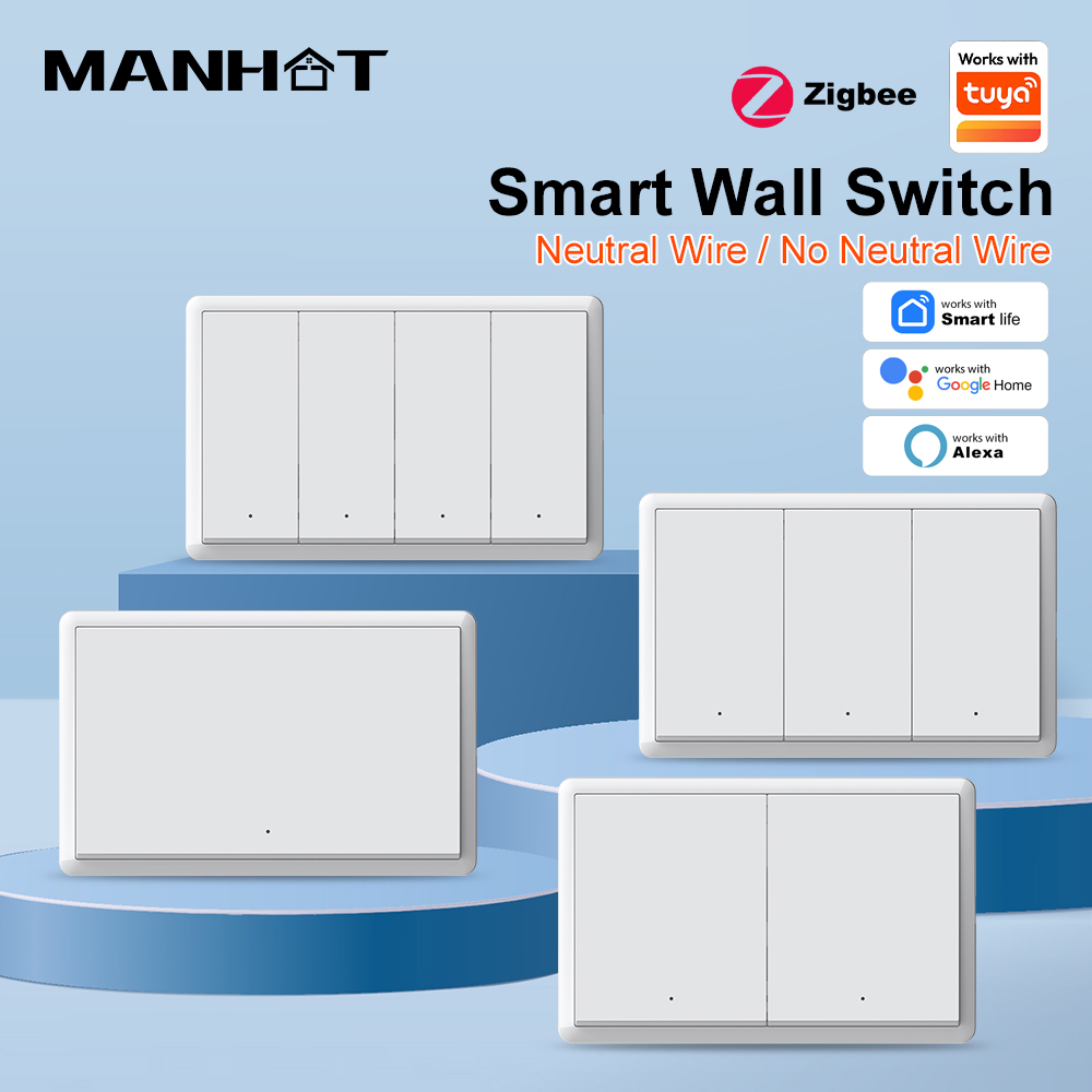 MANHOT ZigBee3.0 Smart Switch  - Smart Home Alexa ulasan dan harga