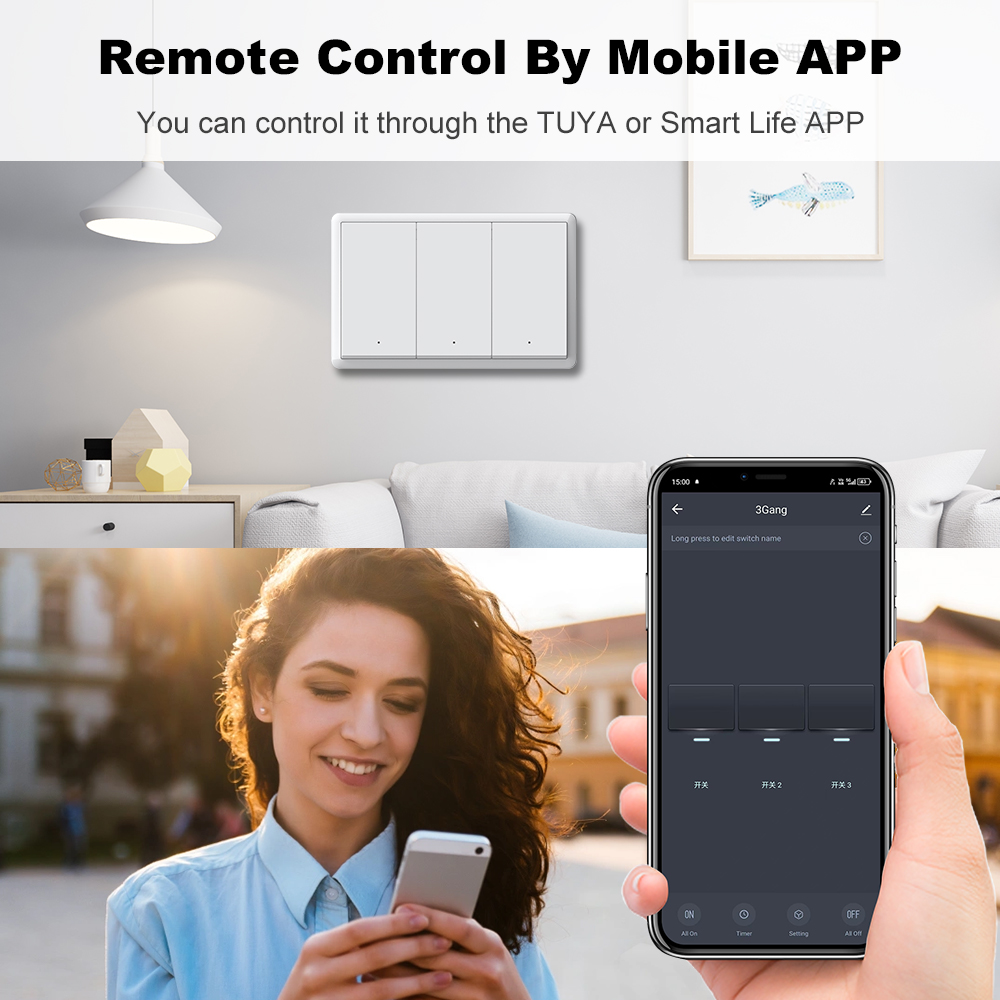MANHOT ZigBee3.0 Smart Switch  - Smart Home Alexa ulasan dan harga